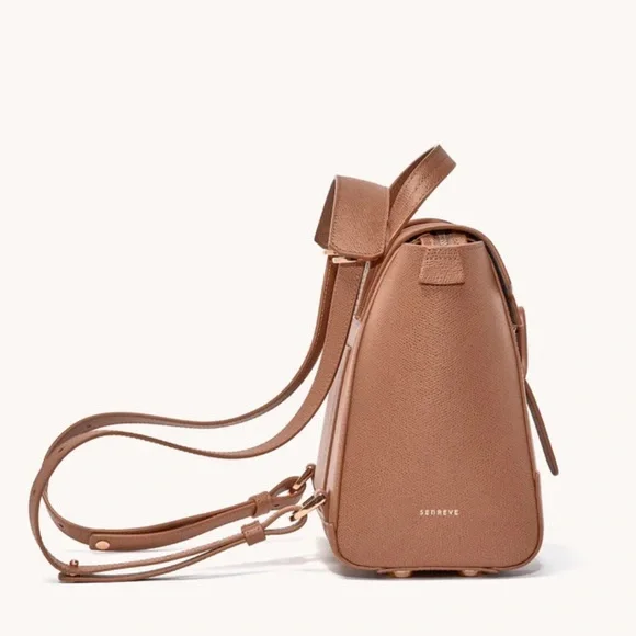 Like new! Senreve Brown Satchel with Structured Design - Picture 3 of 13